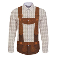Traditional German Costume - Lederhosen Family Matching Puletasi and Hawaiian Shirt Old Vintage Bavarian Pattern