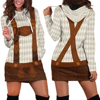 Traditional German Costume - Lederhosen Hoodie Dress Old Vintage Bavarian Pattern - Wonder Print Shop