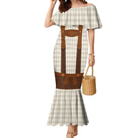 Traditional German Costume - Lederhosen Mermaid Dress Old Vintage Bavarian Pattern - Wonder Print Shop