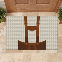 Traditional German Costume - Lederhosen Rubber Doormat Old Vintage Bavarian Pattern - Wonder Print Shop