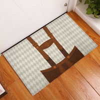 Traditional German Costume - Lederhosen Rubber Doormat Old Vintage Bavarian Pattern - Wonder Print Shop
