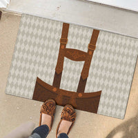 Traditional German Costume - Lederhosen Rubber Doormat Old Vintage Bavarian Pattern - Wonder Print Shop