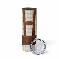 Traditional German Costume - Lederhosen Skinny Tumbler Old Vintage Bavarian Pattern - Wonder Print Shop
