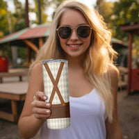 Traditional German Costume - Lederhosen Skinny Tumbler Old Vintage Bavarian Pattern - Wonder Print Shop