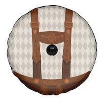 Traditional German Costume - Lederhosen Spare Tire Cover Old Vintage Bavarian Pattern - Wonder Print Shop