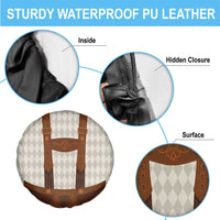 Traditional German Costume - Lederhosen Spare Tire Cover Old Vintage Bavarian Pattern - Wonder Print Shop