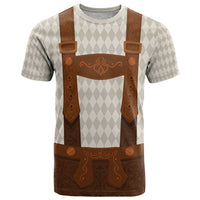 Traditional German Costume - Lederhosen T Shirt Old Vintage Bavarian Pattern - Wonder Print Shop