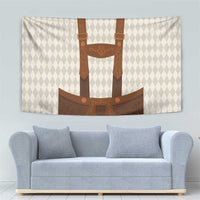 Traditional German Costume - Lederhosen Tapestry Old Vintage Bavarian Pattern - Wonder Print Shop