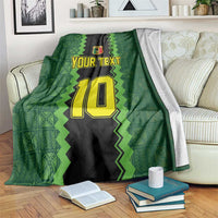 Custom Mali Football Blanket Les Aigles-Green Gold and Red