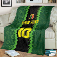 Custom Mali Football Blanket Les Aigles-Green Gold and Red