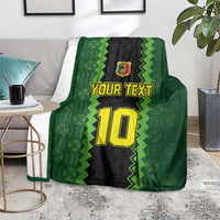Custom Mali Football Blanket Les Aigles-Green Gold and Red