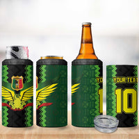 Custom Mali Football 4 in 1 Can Cooler Tumbler Les Aigles-Green Gold and Red