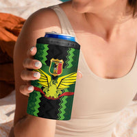 Custom Mali Football 4 in 1 Can Cooler Tumbler Les Aigles-Green Gold and Red
