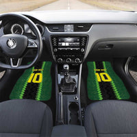 Custom Mali Football Car Mats Les Aigles-Green Gold and Red