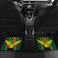 Custom Mali Football Car Mats Les Aigles-Green Gold and Red