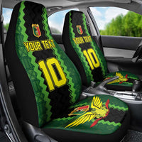Custom Mali Football Car Seat Cover Les Aigles-Green Gold and Red