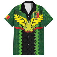 Custom Mali Football Family Matching Tank Maxi Dress and Hawaiian Shirt Les Aigles-Green Gold and Red
