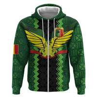 Custom Mali Football Hoodie Les Aigles-Green Gold and Red
