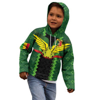 Custom Mali Football Kid Hoodie Les Aigles-Green Gold and Red
