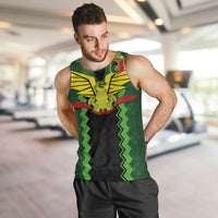 Custom Mali Football Men Tank Top Les Aigles-Green Gold and Red