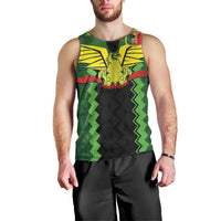 Custom Mali Football Men Tank Top Les Aigles-Green Gold and Red