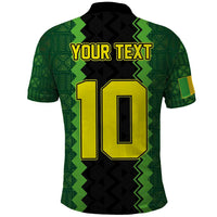 Custom Mali Football Polo Shirt Les Aigles-Green Gold and Red