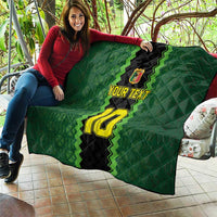 Custom Mali Football Quilt Les Aigles-Green Gold and Red