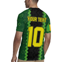 Custom Mali Football Rugby Jersey Les Aigles-Green Gold and Red
