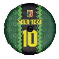 Custom Mali Football Spare Tire Cover Les Aigles-Green Gold and Red