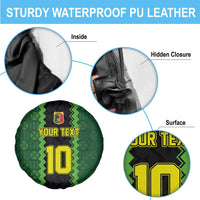 Custom Mali Football Spare Tire Cover Les Aigles-Green Gold and Red