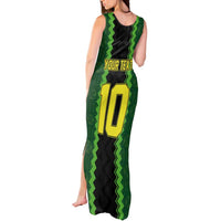 Custom Mali Football Tank Maxi Dress Les Aigles-Green Gold and Red