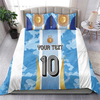 Custom Argentina Football Bedding Set La Albiceleste Three Times The Best in The World