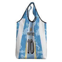 Custom Argentina Football Grocery Bag La Albiceleste Three Times The Best in The World