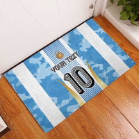 Custom Argentina Football Rubber Doormat La Albiceleste Three Times The Best in The World