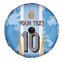 Custom Argentina Football Spare Tire Cover La Albiceleste Three Times The Best in The World