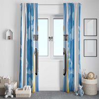 Custom Argentina Football Window Curtain La Albiceleste Three Times The Best in The World