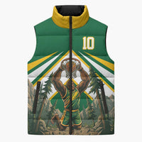 Custom Bigfoot Dunk and Mountain Forests Sleeveless Puffer Jacket