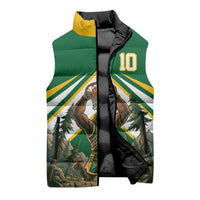 Custom Bigfoot Dunk and Mountain Forests Sleeveless Puffer Jacket