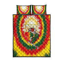 Lithuania-Skeleton Power Dunk Quilt Bed Set Tie Dye Style
