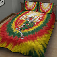 Lithuania-Skeleton Power Dunk Quilt Bed Set Tie Dye Style