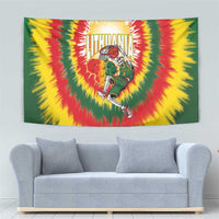 Lithuania-Skeleton Power Dunk Tapestry Tie Dye Style