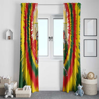 Lithuania-Skeleton Power Dunk Window Curtain Tie Dye Style