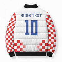 Custom Croatia Football Bomber Puffer Jacket Vatreni Glory 2026