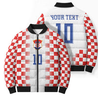 Custom Croatia Football Bomber Puffer Jacket Vatreni Glory 2026