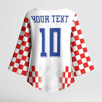 Custom Croatia Football Kimono Sleeve Blouse Vatreni Glory 2026