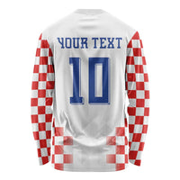 Custom Croatia Football Long Sleeve Shirt Vatreni Glory 2026