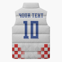 Custom Croatia Football Sleeveless Puffer Jacket Vatreni Glory 2026