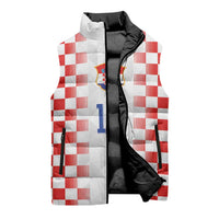 Custom Croatia Football Sleeveless Puffer Jacket Vatreni Glory 2026