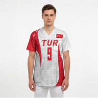 Custom Turkey Volleyball Scrub Top Sport Wings Style