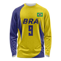 Custom Brazil Volleyball Long Sleeve Shirt Sport Wings Style